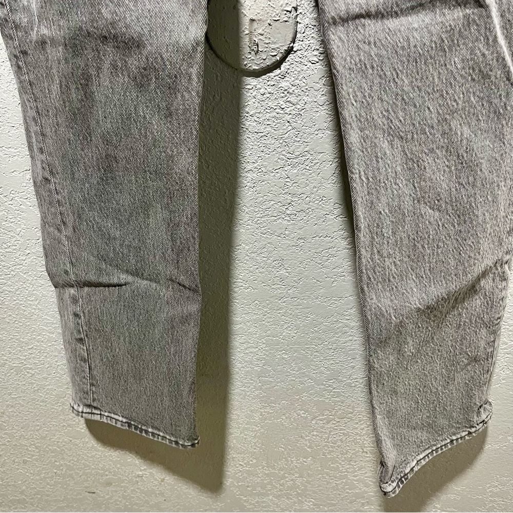 Abercrombie & Fitch The 90’s Straight Ultra High Rise Curve Love Charcoal Jeans - Picture 5 of 11
